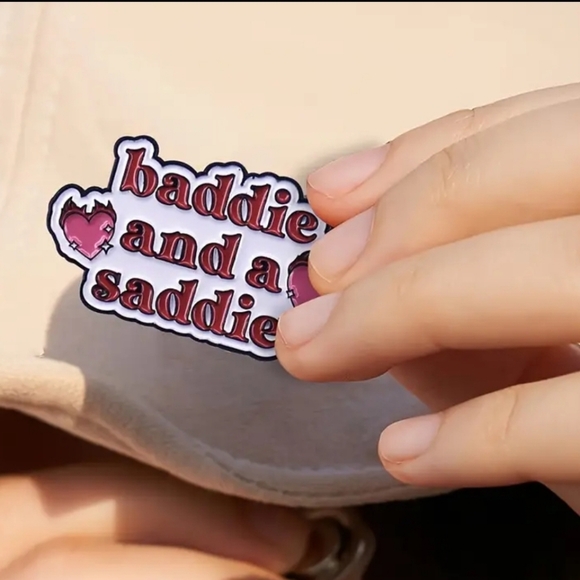 'Baddie And A Saddie' Enamel Pin - Picture 5 of 6